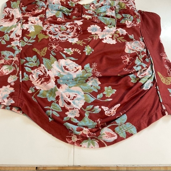 Free People Ginger Snap Top in Rust Criss Cross Strappy OB1669468 Size Medium - Picture 4 of 11